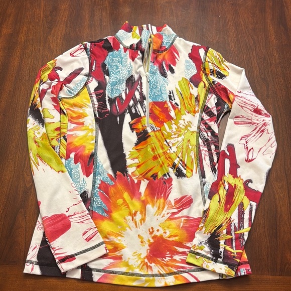 SNO SKINS Jackets & Blazers - SnoSkins EUC Women Collared‎ Pullover 3/4 Zip-up Jacket